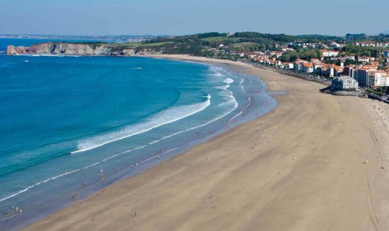 Appartement En Premiere Ligne De Plage アンダイエ エクステリア 写真